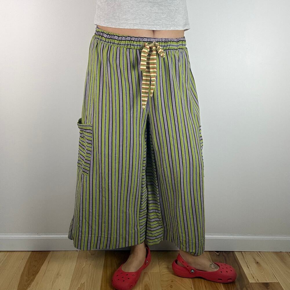 Free People Free-est Beach Blanche stripe knit pants XL
